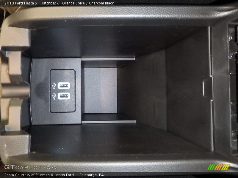 Orange Spice / Charcoal Black 2018 Ford Fiesta ST Hatchback