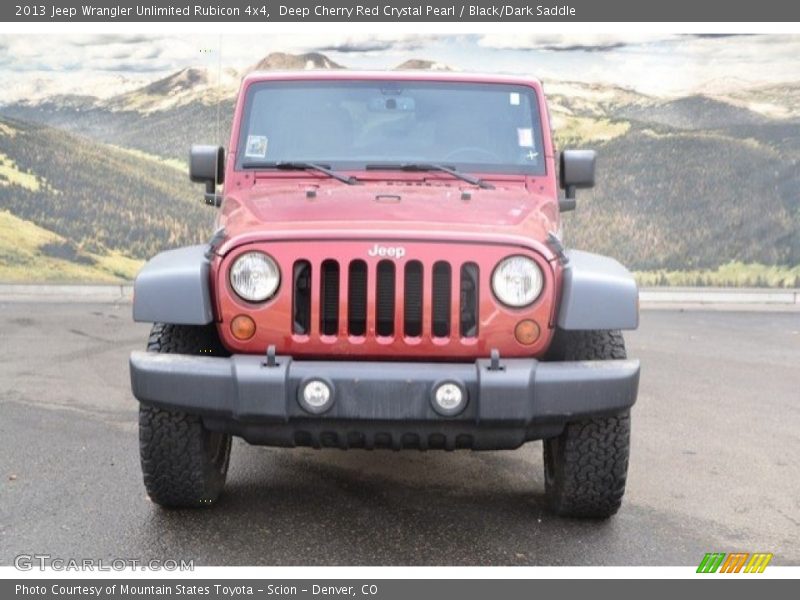 Deep Cherry Red Crystal Pearl / Black/Dark Saddle 2013 Jeep Wrangler Unlimited Rubicon 4x4