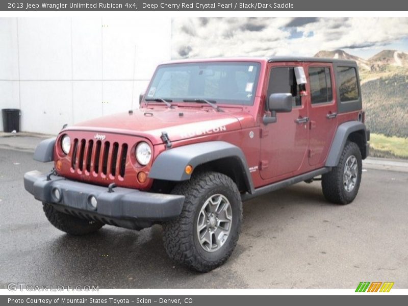 Deep Cherry Red Crystal Pearl / Black/Dark Saddle 2013 Jeep Wrangler Unlimited Rubicon 4x4