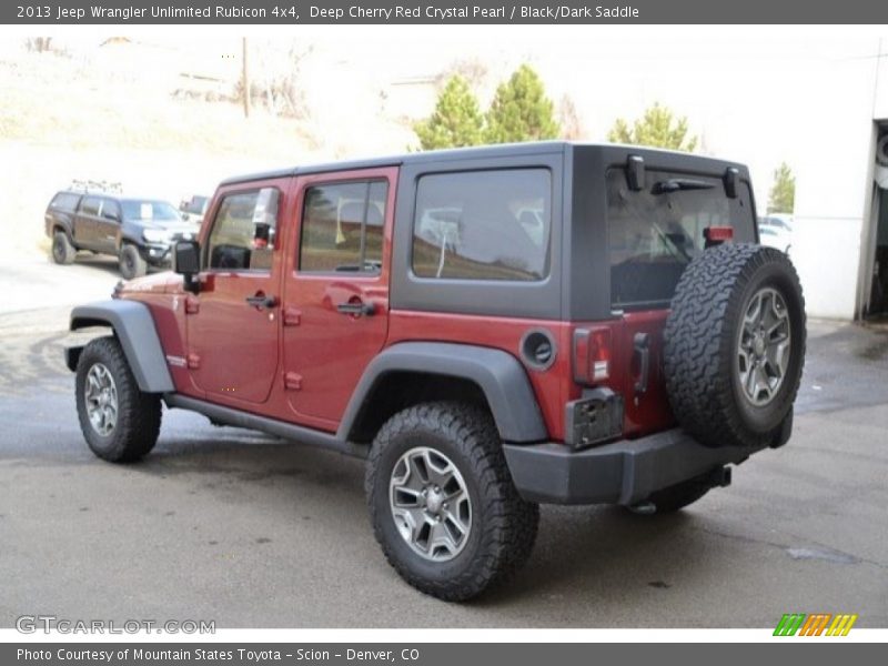 Deep Cherry Red Crystal Pearl / Black/Dark Saddle 2013 Jeep Wrangler Unlimited Rubicon 4x4