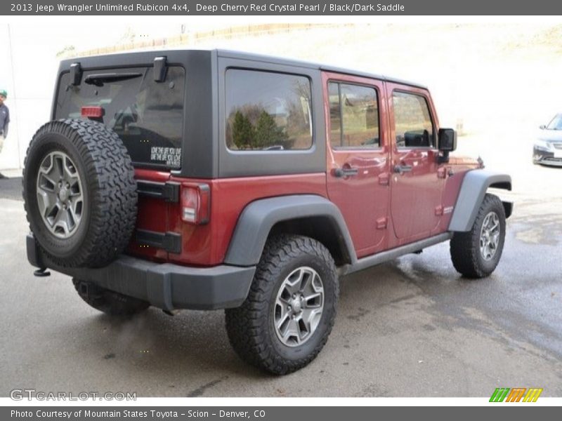 Deep Cherry Red Crystal Pearl / Black/Dark Saddle 2013 Jeep Wrangler Unlimited Rubicon 4x4