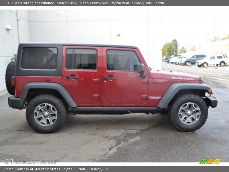 Deep Cherry Red Crystal Pearl / Black/Dark Saddle 2013 Jeep Wrangler Unlimited Rubicon 4x4