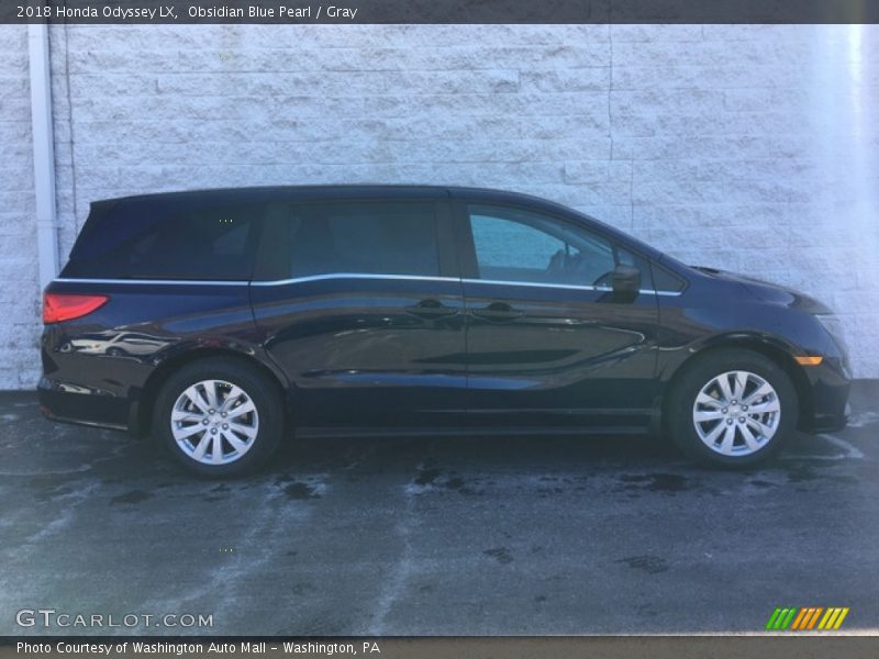 Obsidian Blue Pearl / Gray 2018 Honda Odyssey LX