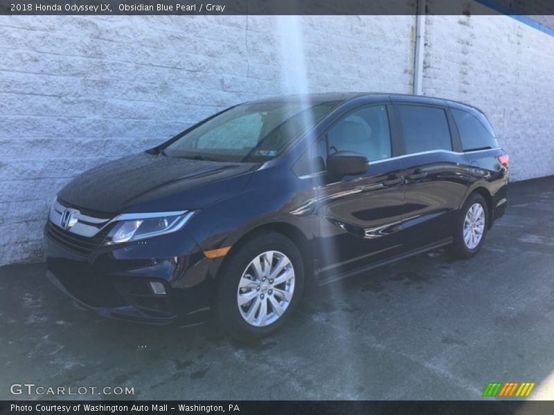 Obsidian Blue Pearl / Gray 2018 Honda Odyssey LX