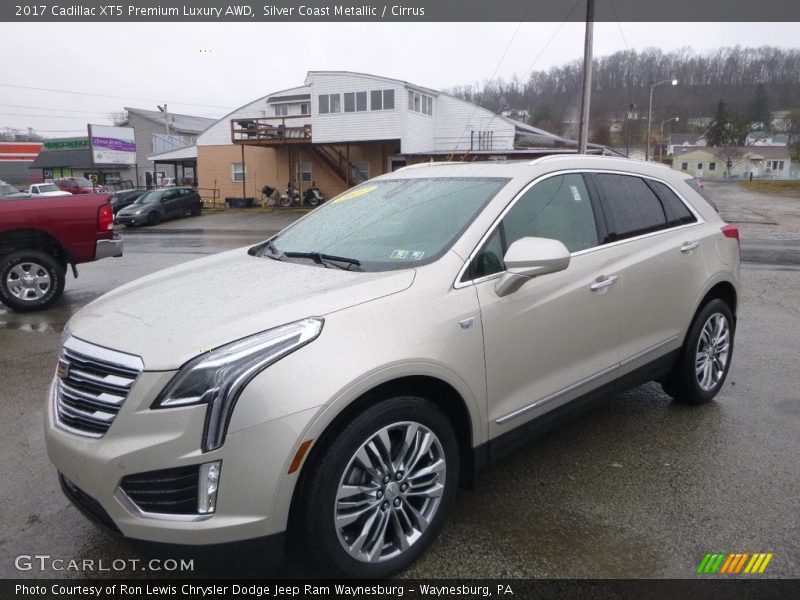 Silver Coast Metallic / Cirrus 2017 Cadillac XT5 Premium Luxury AWD