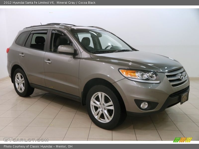 Mineral Gray / Cocoa Black 2012 Hyundai Santa Fe Limited V6
