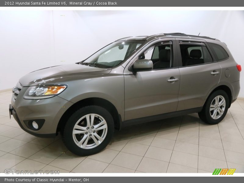 Mineral Gray / Cocoa Black 2012 Hyundai Santa Fe Limited V6