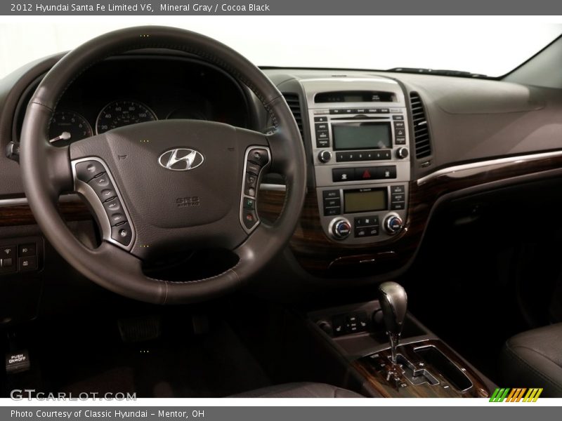 Mineral Gray / Cocoa Black 2012 Hyundai Santa Fe Limited V6