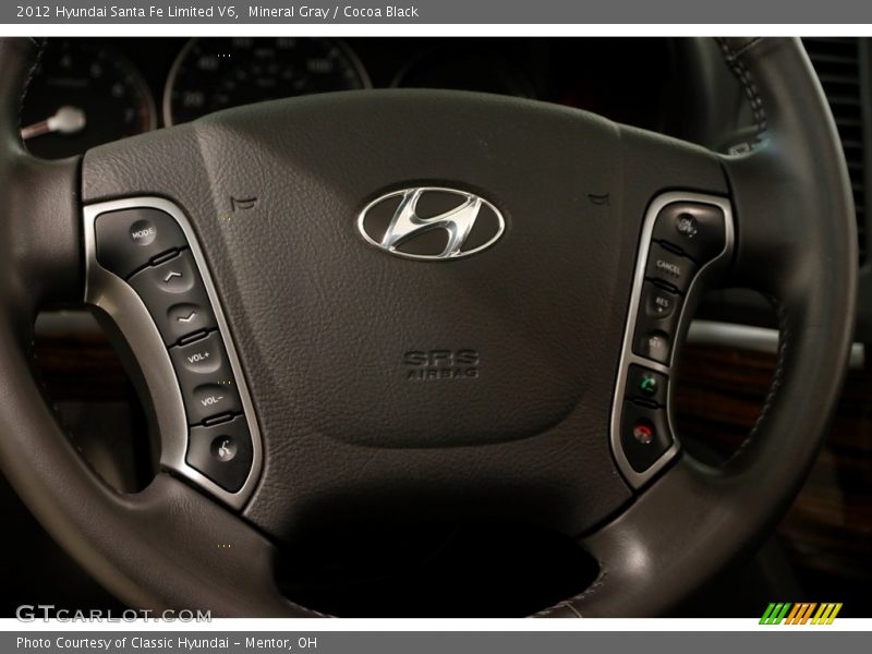 Mineral Gray / Cocoa Black 2012 Hyundai Santa Fe Limited V6