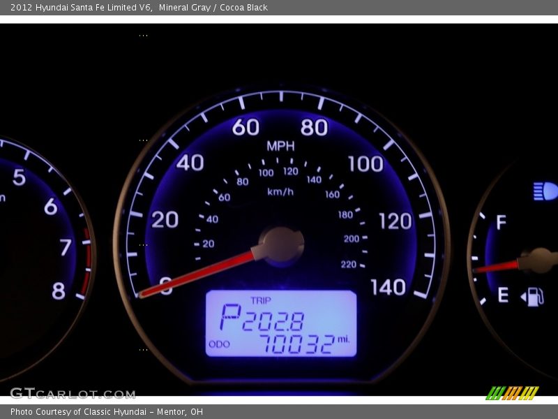 Mineral Gray / Cocoa Black 2012 Hyundai Santa Fe Limited V6