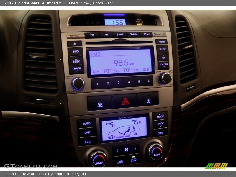 Mineral Gray / Cocoa Black 2012 Hyundai Santa Fe Limited V6