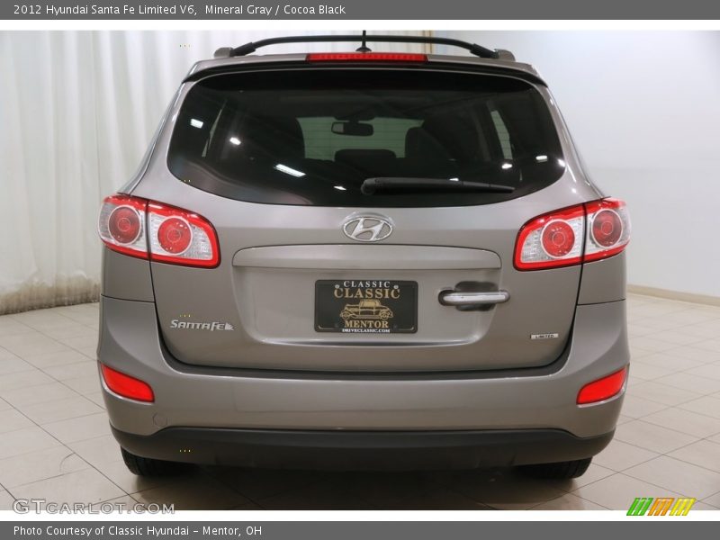 Mineral Gray / Cocoa Black 2012 Hyundai Santa Fe Limited V6