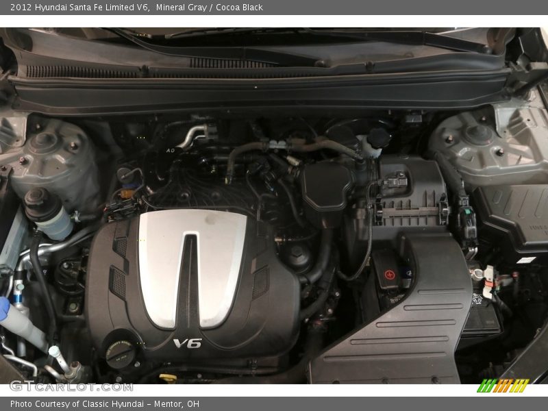 Mineral Gray / Cocoa Black 2012 Hyundai Santa Fe Limited V6