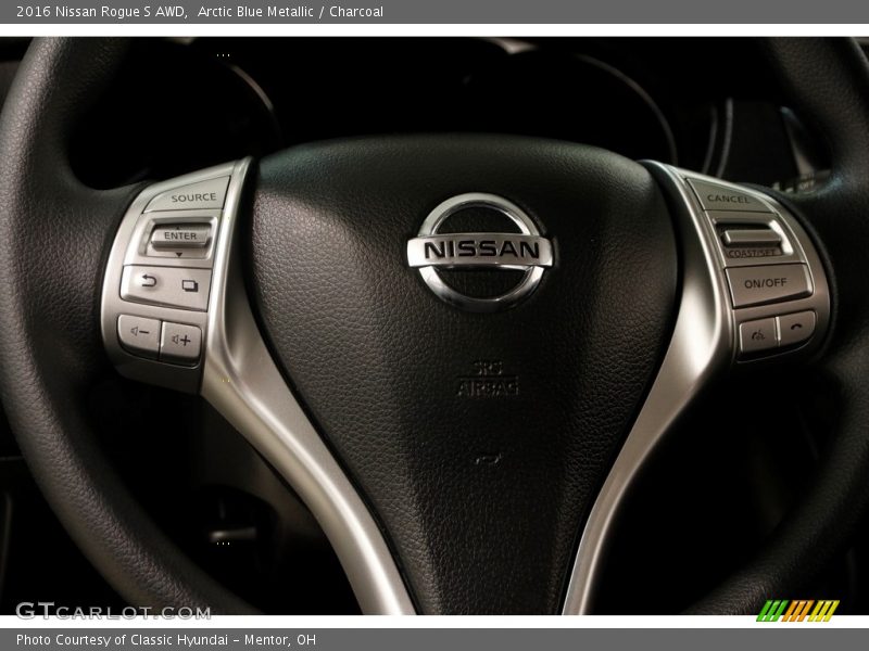 Arctic Blue Metallic / Charcoal 2016 Nissan Rogue S AWD