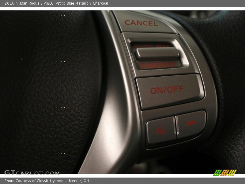 Arctic Blue Metallic / Charcoal 2016 Nissan Rogue S AWD