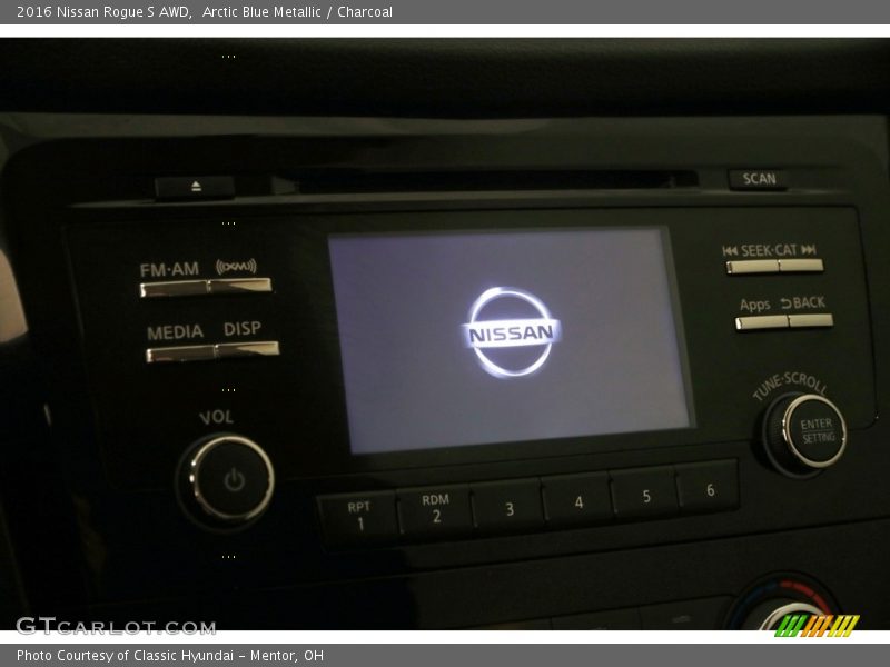 Arctic Blue Metallic / Charcoal 2016 Nissan Rogue S AWD