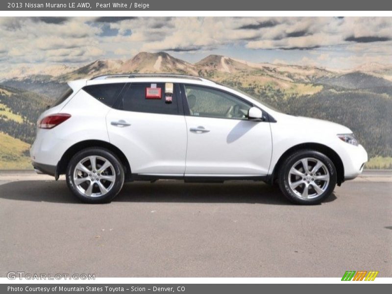 Pearl White / Beige 2013 Nissan Murano LE AWD