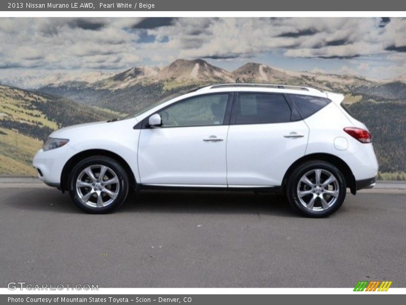 Pearl White / Beige 2013 Nissan Murano LE AWD