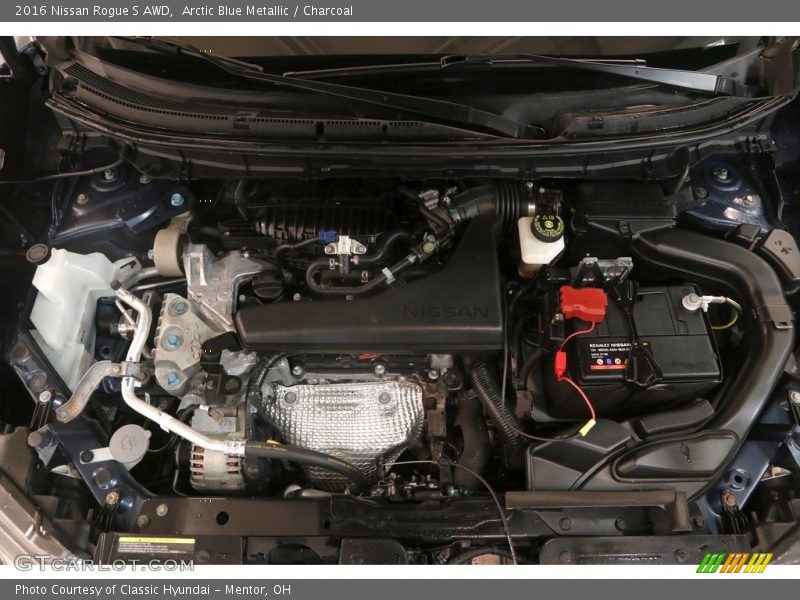 Arctic Blue Metallic / Charcoal 2016 Nissan Rogue S AWD