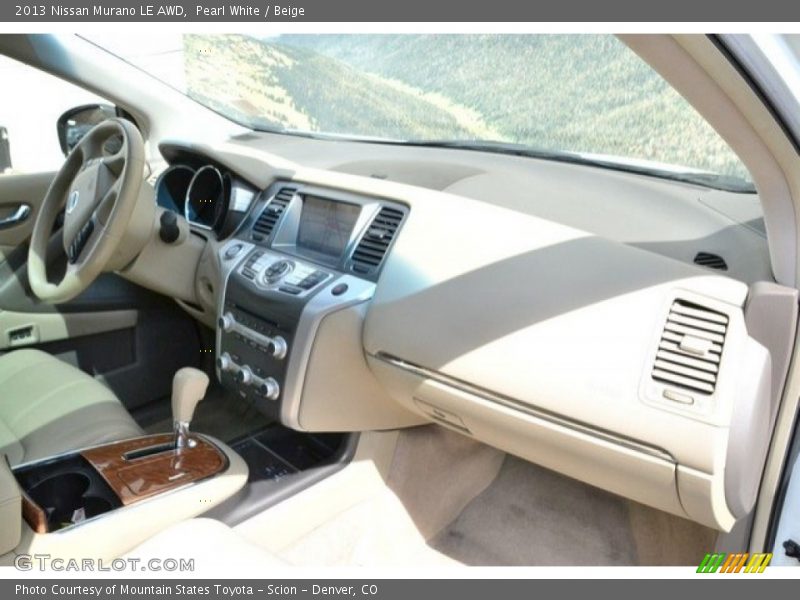 Pearl White / Beige 2013 Nissan Murano LE AWD