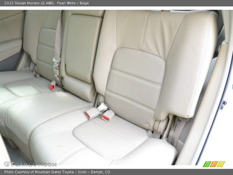 Pearl White / Beige 2013 Nissan Murano LE AWD