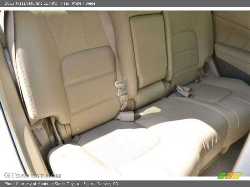 Pearl White / Beige 2013 Nissan Murano LE AWD