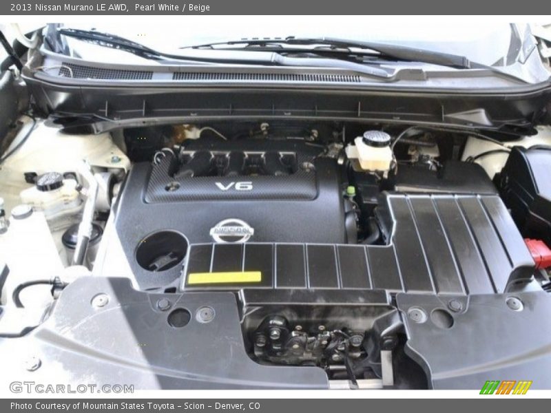 Pearl White / Beige 2013 Nissan Murano LE AWD