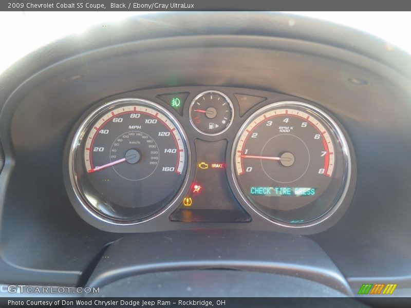 Black / Ebony/Gray UltraLux 2009 Chevrolet Cobalt SS Coupe