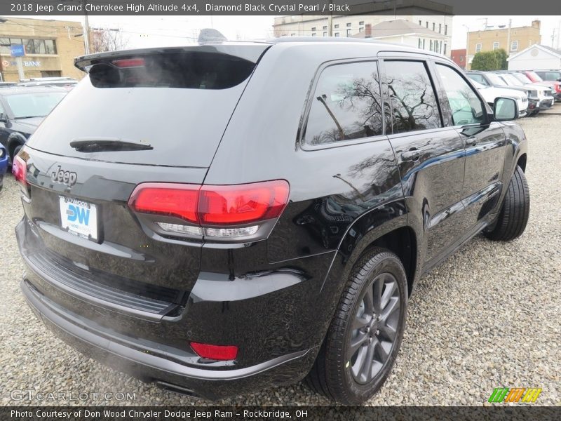 Diamond Black Crystal Pearl / Black 2018 Jeep Grand Cherokee High Altitude 4x4