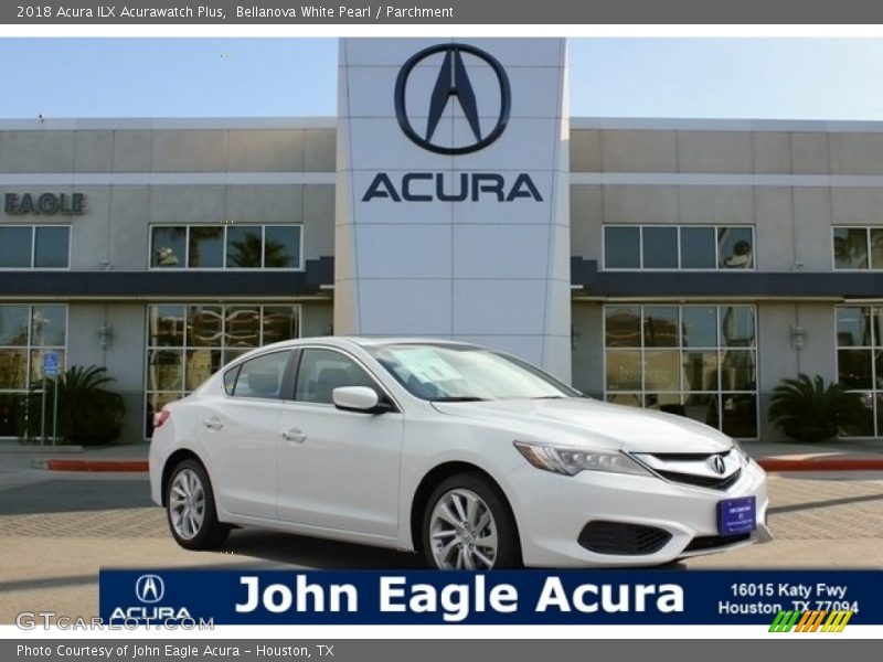 Bellanova White Pearl / Parchment 2018 Acura ILX Acurawatch Plus
