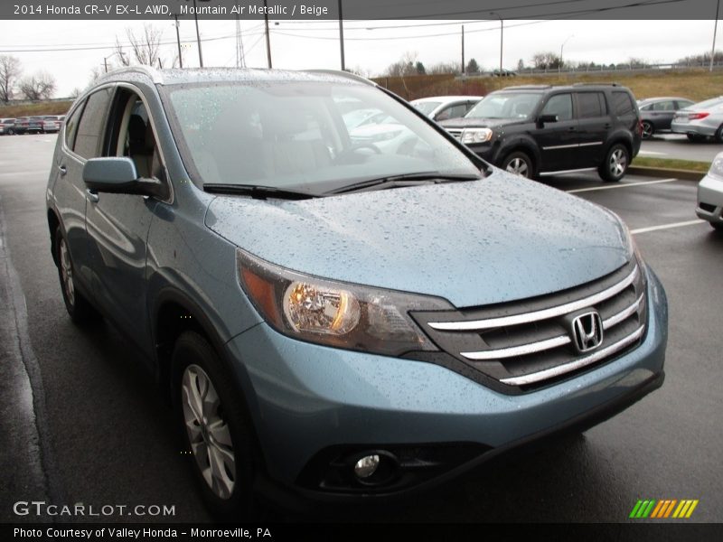 Mountain Air Metallic / Beige 2014 Honda CR-V EX-L AWD