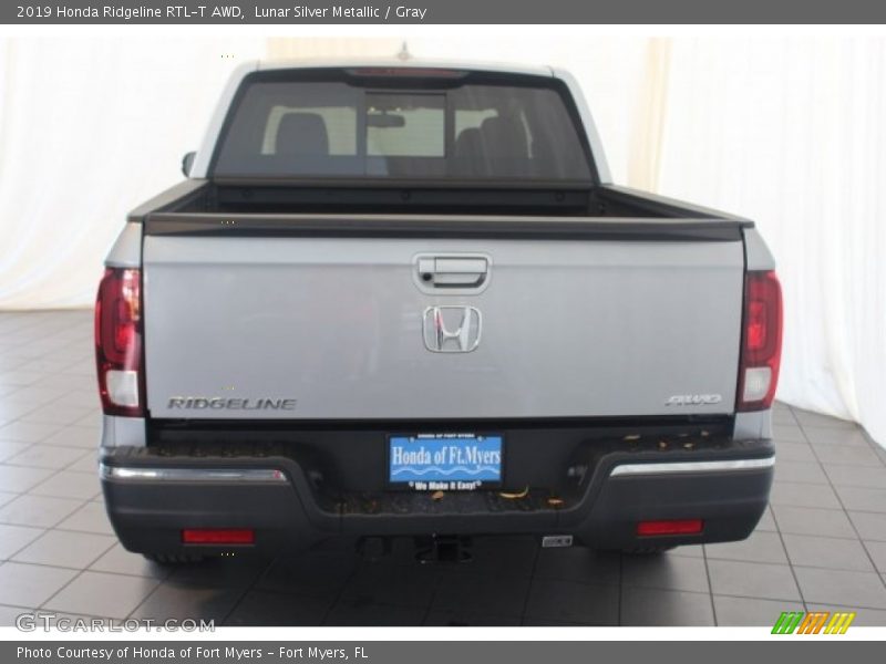 Lunar Silver Metallic / Gray 2019 Honda Ridgeline RTL-T AWD