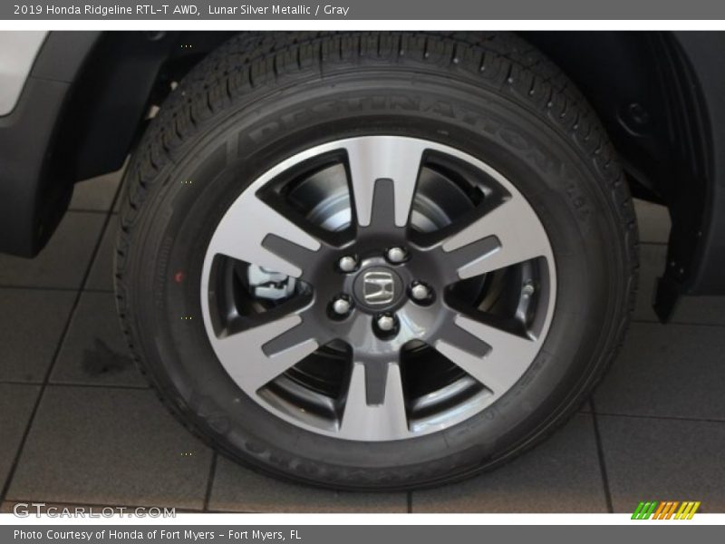 Lunar Silver Metallic / Gray 2019 Honda Ridgeline RTL-T AWD