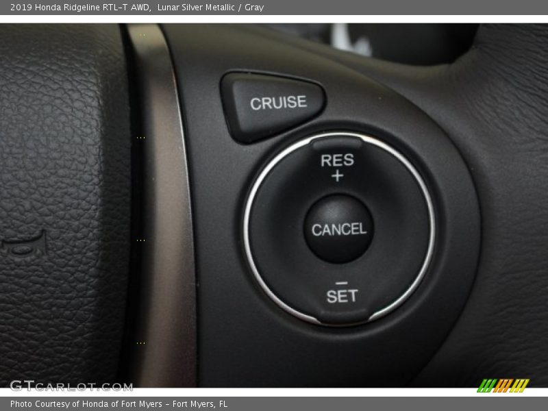 Controls of 2019 Ridgeline RTL-T AWD