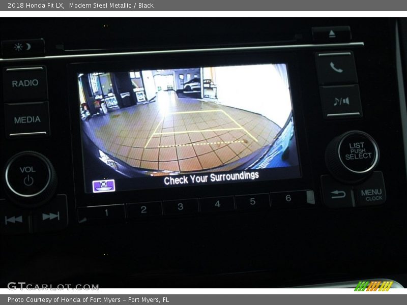 Modern Steel Metallic / Black 2018 Honda Fit LX