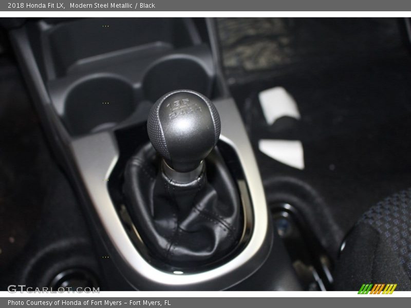 Modern Steel Metallic / Black 2018 Honda Fit LX