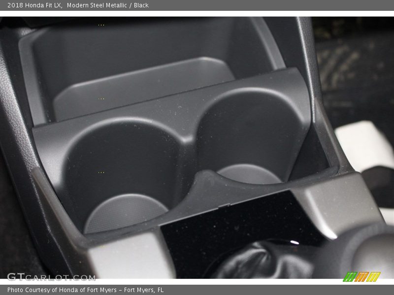 Modern Steel Metallic / Black 2018 Honda Fit LX