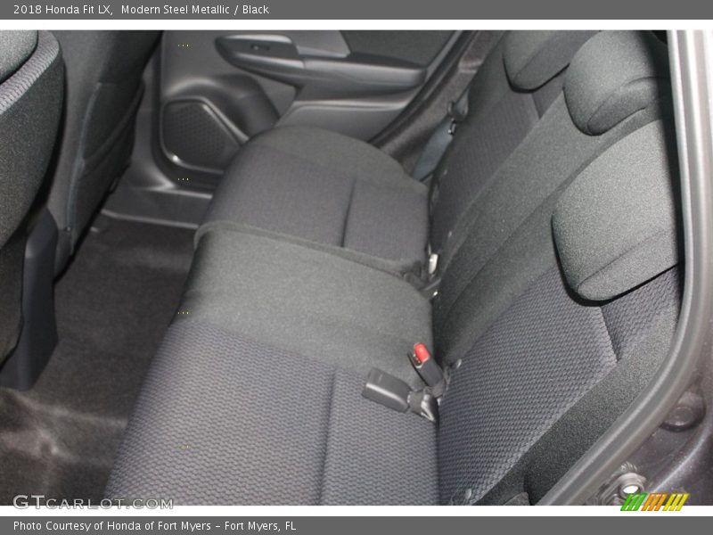 Modern Steel Metallic / Black 2018 Honda Fit LX
