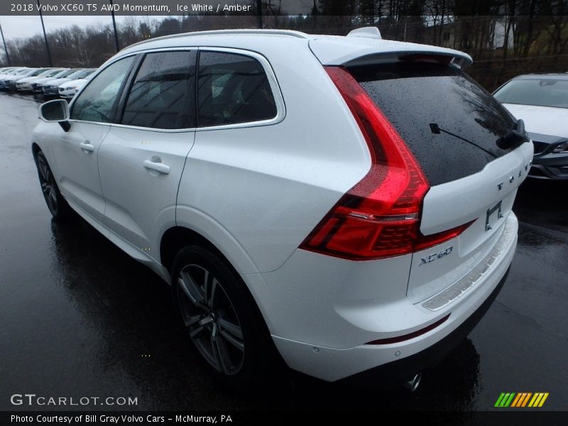 Ice White / Amber 2018 Volvo XC60 T5 AWD Momentum