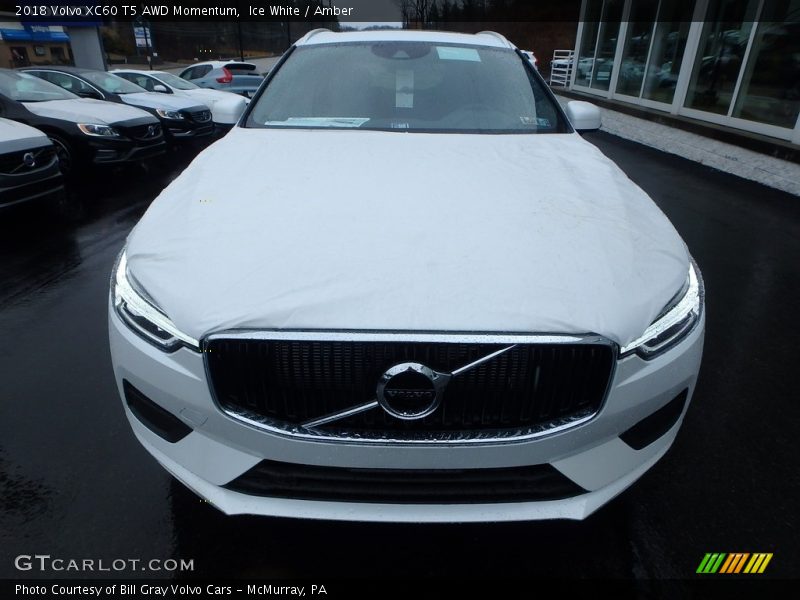 Ice White / Amber 2018 Volvo XC60 T5 AWD Momentum