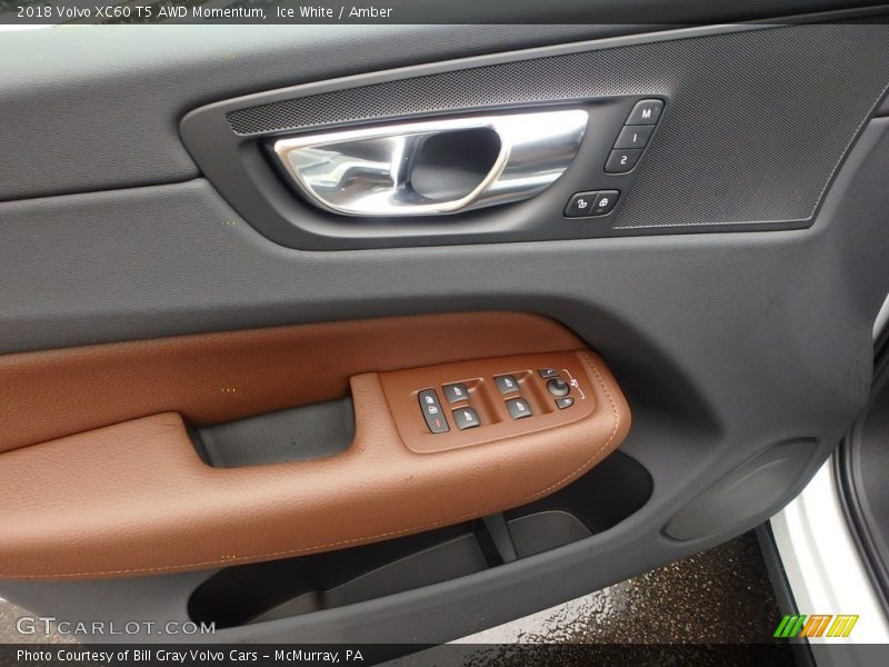 Ice White / Amber 2018 Volvo XC60 T5 AWD Momentum