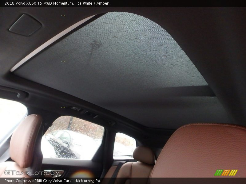 Ice White / Amber 2018 Volvo XC60 T5 AWD Momentum