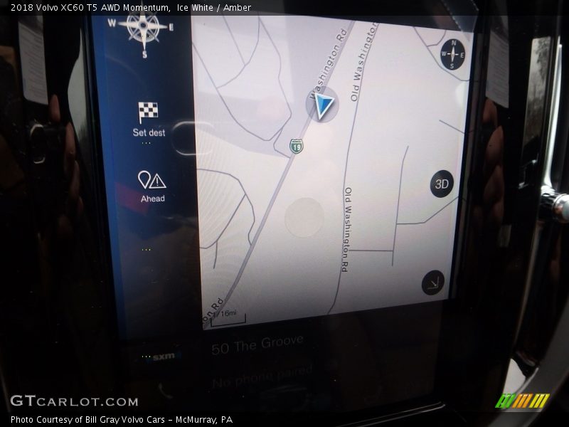 Ice White / Amber 2018 Volvo XC60 T5 AWD Momentum