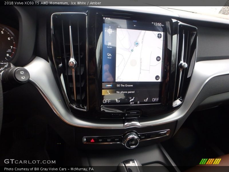 Ice White / Amber 2018 Volvo XC60 T5 AWD Momentum