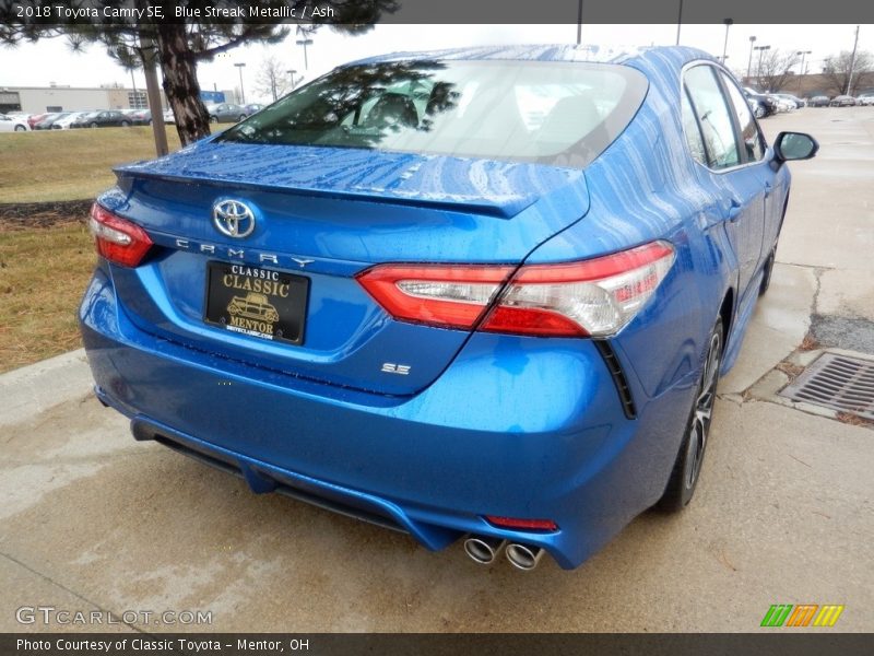 Blue Streak Metallic / Ash 2018 Toyota Camry SE