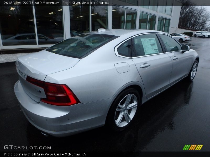 Bright Silver Metallic / Charcoal 2018 Volvo S90 T5 AWD Momentum