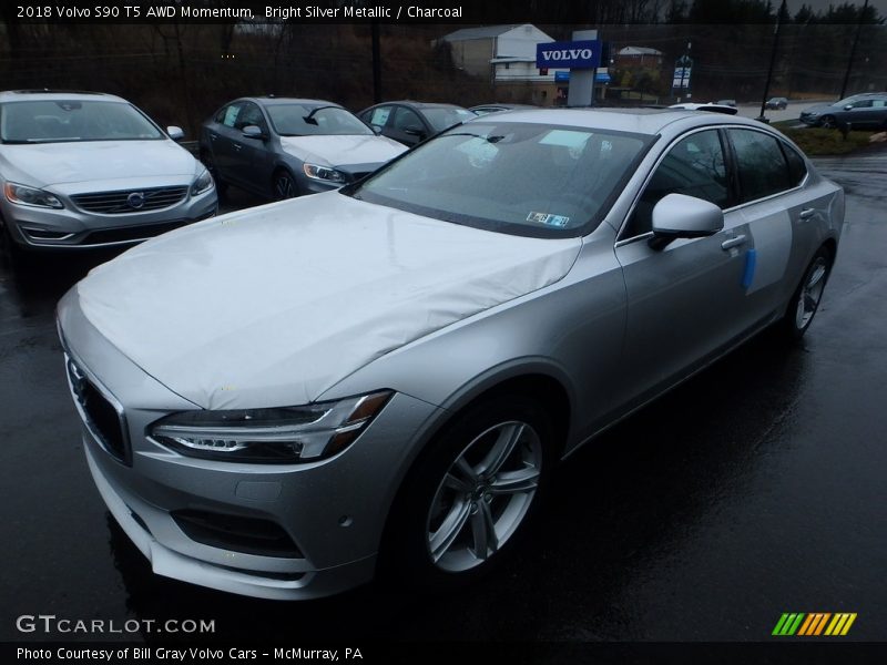 Bright Silver Metallic / Charcoal 2018 Volvo S90 T5 AWD Momentum