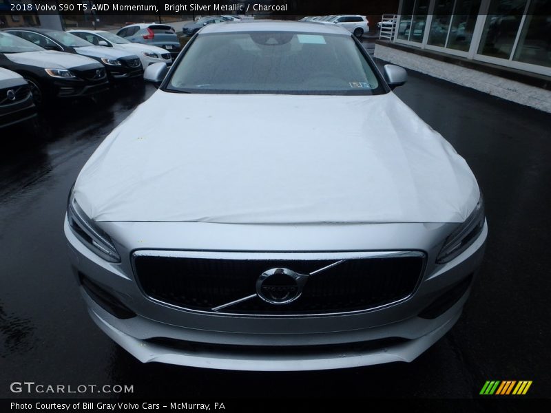 Bright Silver Metallic / Charcoal 2018 Volvo S90 T5 AWD Momentum