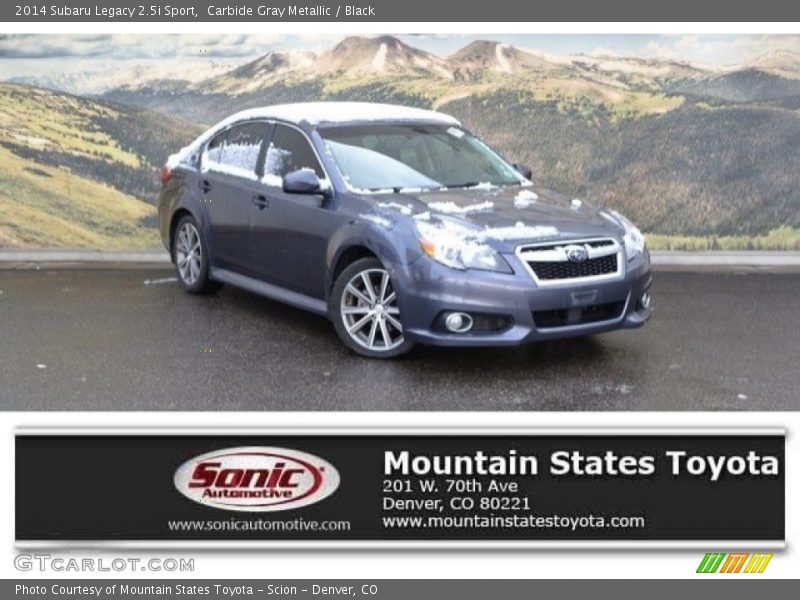 Carbide Gray Metallic / Black 2014 Subaru Legacy 2.5i Sport