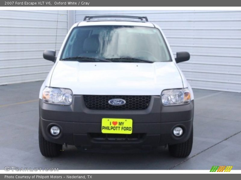 Oxford White / Gray 2007 Ford Escape XLT V6